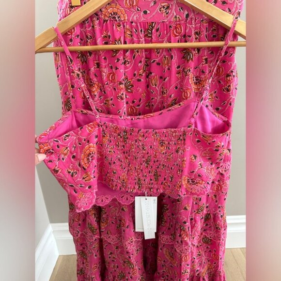 BNWT Caroline Constas 2 piece cropped tank maxi skirt floral set Medium - Picture 2 of 10
